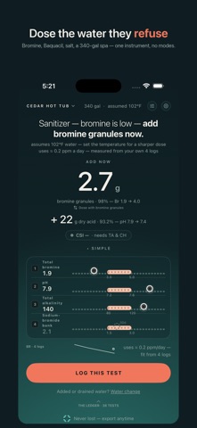 PoolDose: Pool & Spa Dosing Screenshot 1 of 5