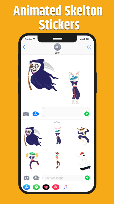 Animated Skeleton Stickers Screenshot