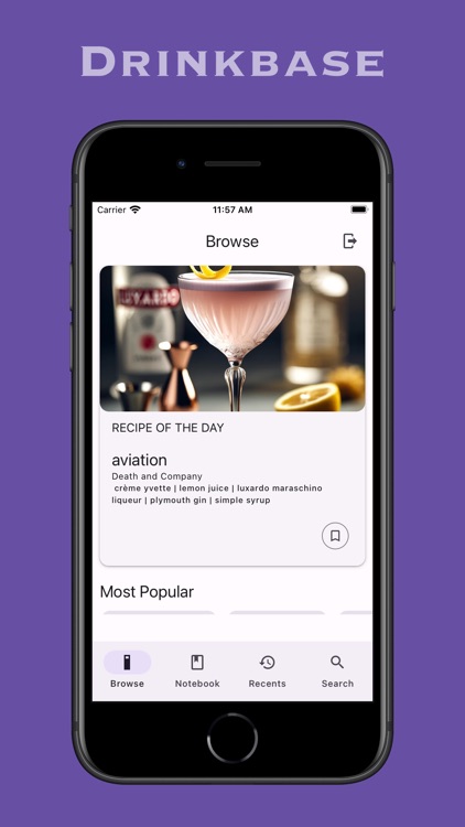 Drinkbase: recipes by experts