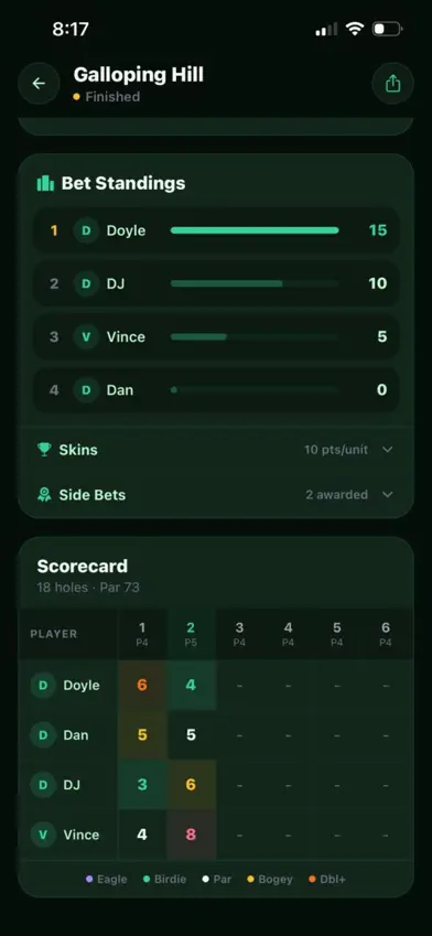 GolfBet: Bet Tracker screenshot 3