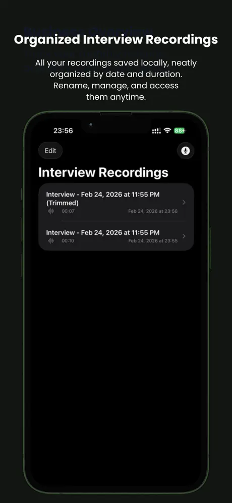 Interview Rec 应用截图