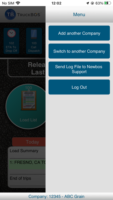 TruckBOS Screenshot