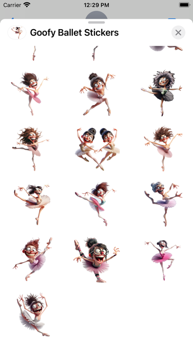 Screenshot #3 pour Goofy Ballet Stickers