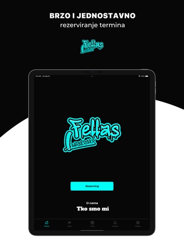 Fellas Barbershop iPad screenshot
