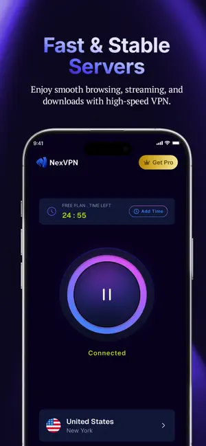 NexVPN: Fast & Private VPN screenshot 4
