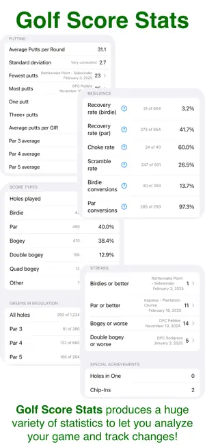 Golf Score Stats screenshot 2