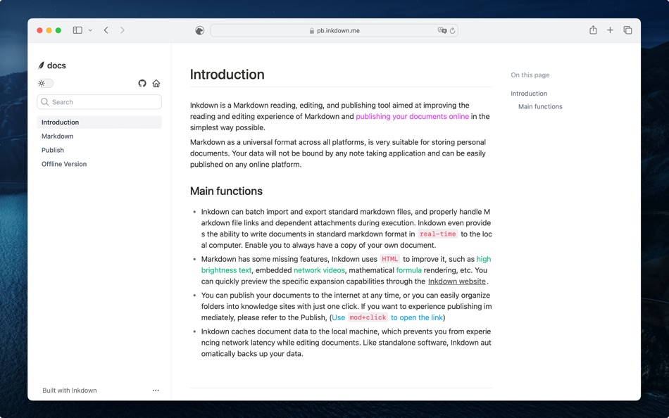 #3. Inkdown (macOS) 由: 杰 黄