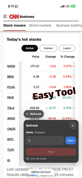 Refresh | Web Screenshot 1 of 2
