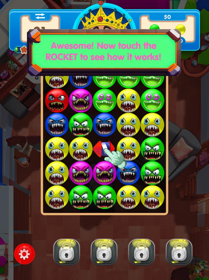 POP Germs Match 3 Puzzle