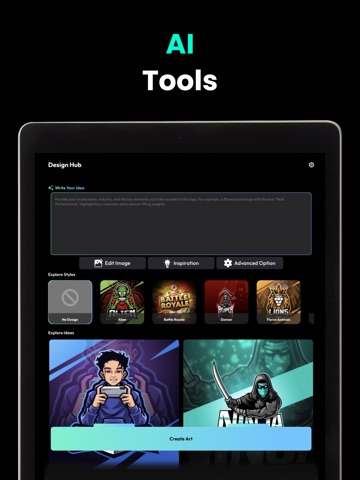 Gaming Logo Maker Esports Logo iPad screenshot