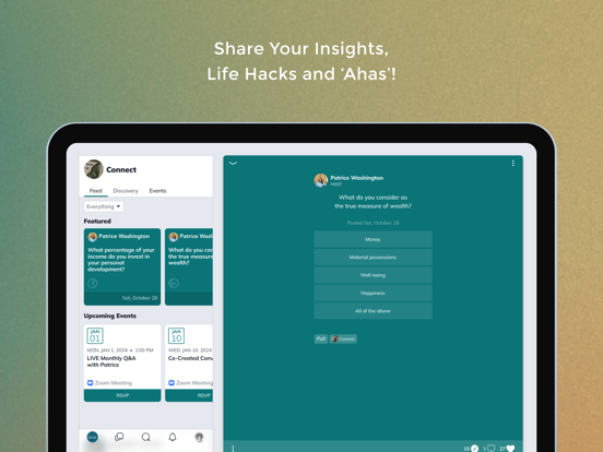 Redefining Wealth iPad screenshot 5 - Lifestyle app
