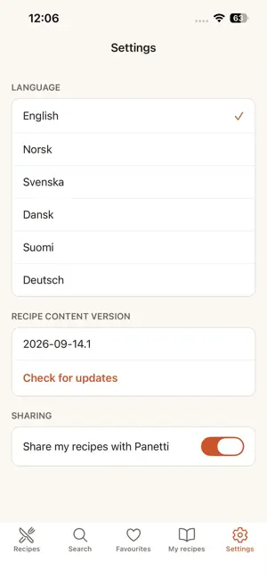 Panetti Recipes screenshot 1