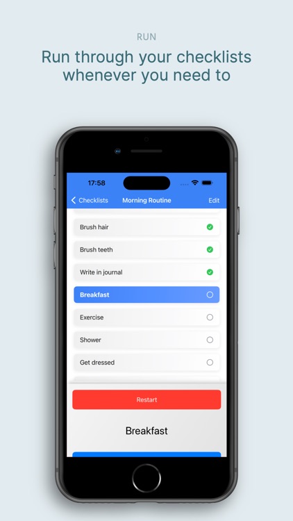 Repeatable Checklists