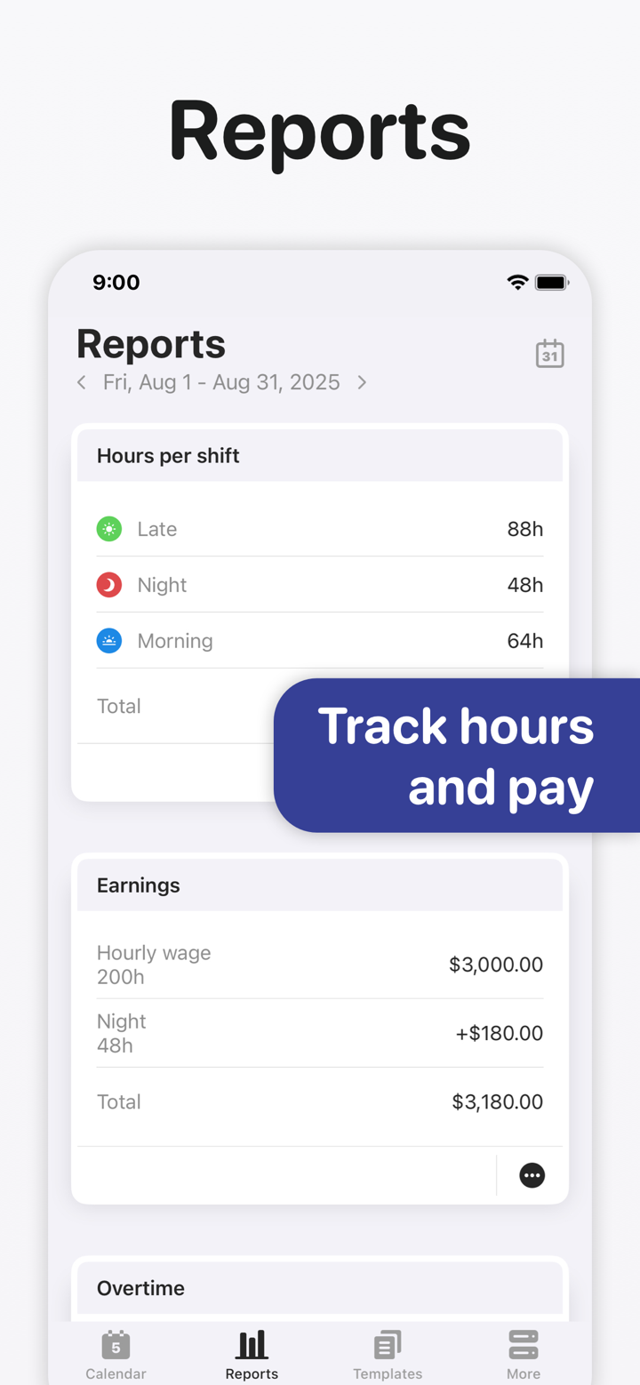 Supershift Shift Work Calendar screenshot 5