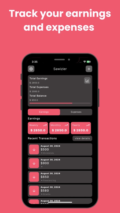 Sawizier: Expenses Manager