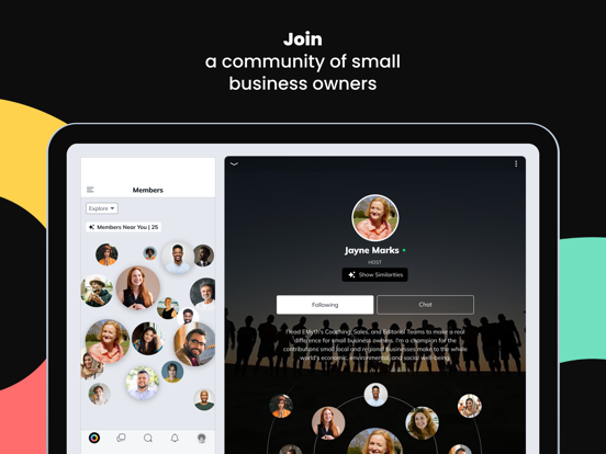 EMyth Connect iPad screenshot 1 - Social Networking app