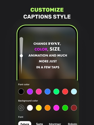 AI Captions for Video: Subber iPad screenshot
