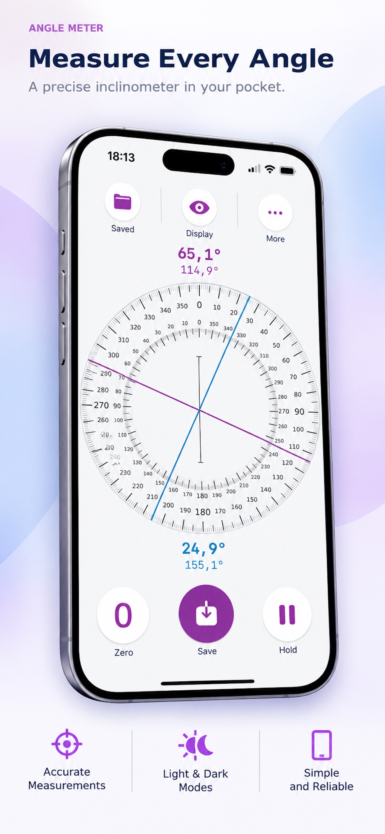 Screenshot 2 of Angle Meter - Inclinometer