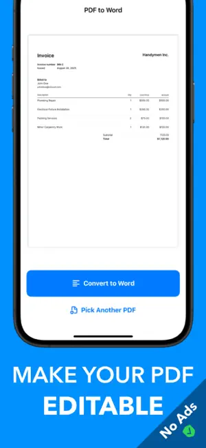 PDF to Word: OCR, DOC, DOCX screenshot 2