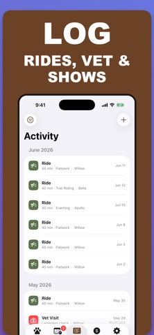 Equestrian: Horse Care Log iPhone screenshot