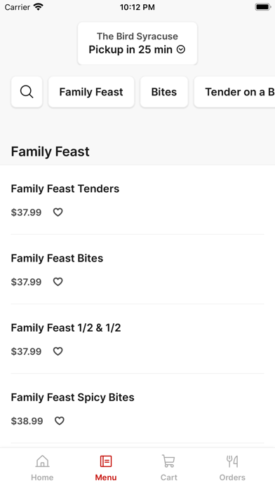 The Bird To Go iPhone screenshot 2 - Food & Drink app