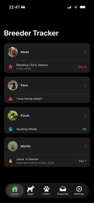 Breeder Tracker screenshot 1