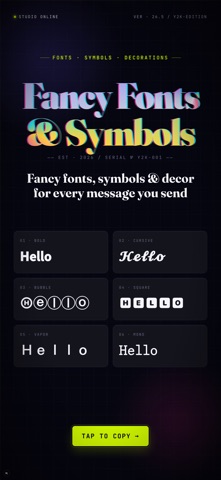 Fonts: Fancy & Stylish Text iPhone screenshot