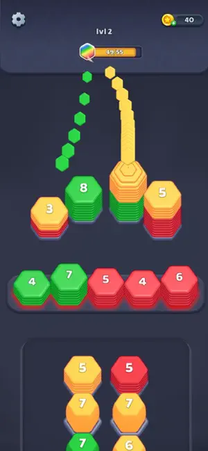 Hexa Shuffle Sort screenshot 4