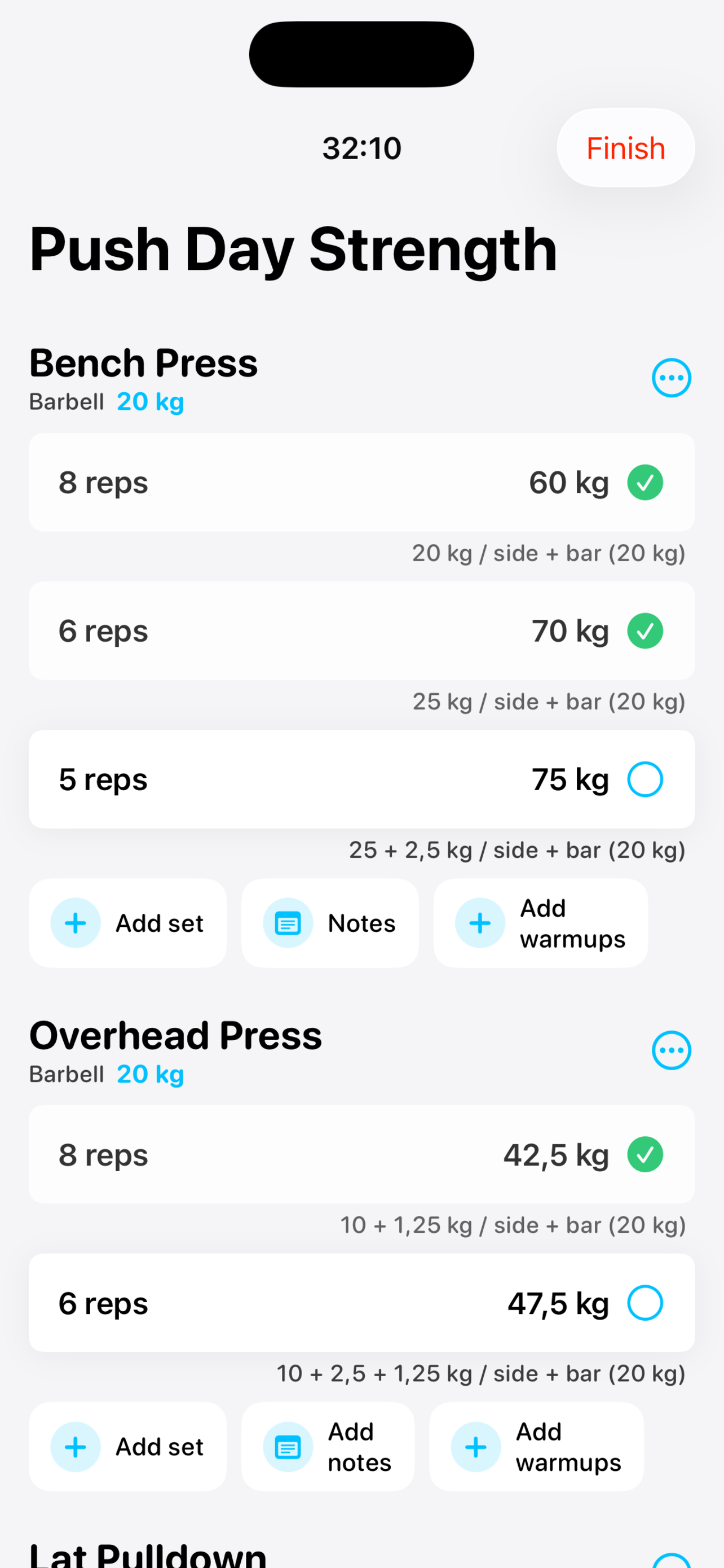 Mass: Workout Tracker screenshot 3