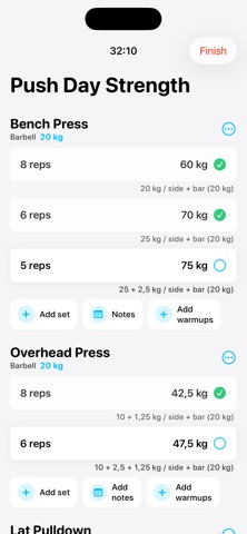 Mass: Workout Tracker Screenshot 3 of 5
