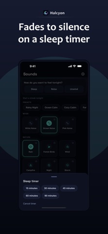 Halcyon: Deep sleep sounds Screenshot 3 of 6