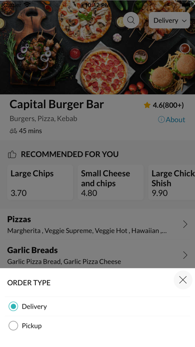 Capital Burger Bar Screenshot