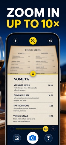 Magnifier: Zoom Text Reader iPhone screenshot