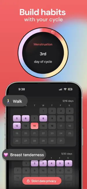 Rhythm: Habit Tracker for Her screenshot 1
