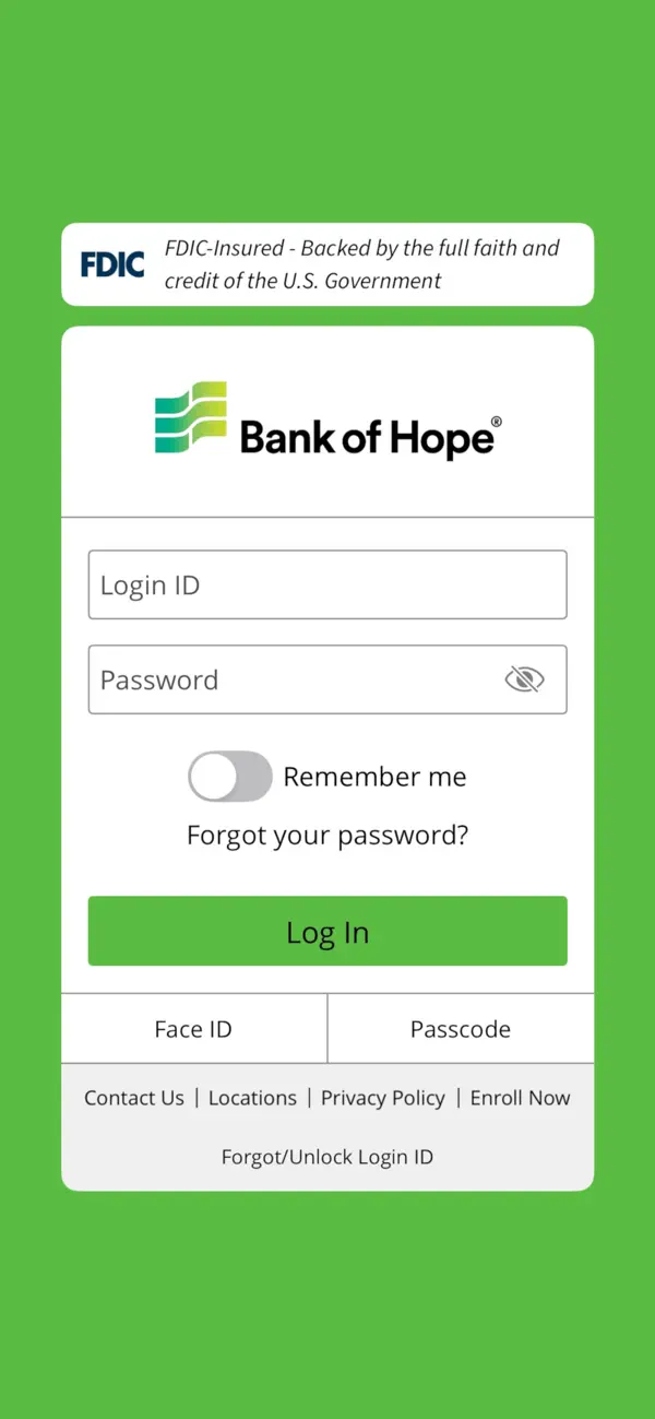 Screenshot #1 pour Bank of Hope