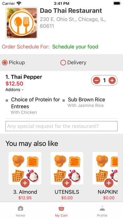 Dao-Thai Restaurant Screenshot