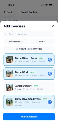 Tally-Fit screenshot
