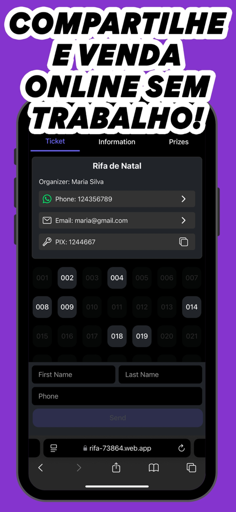 Rifa Fácil: Sorteio Digital screenshot 3