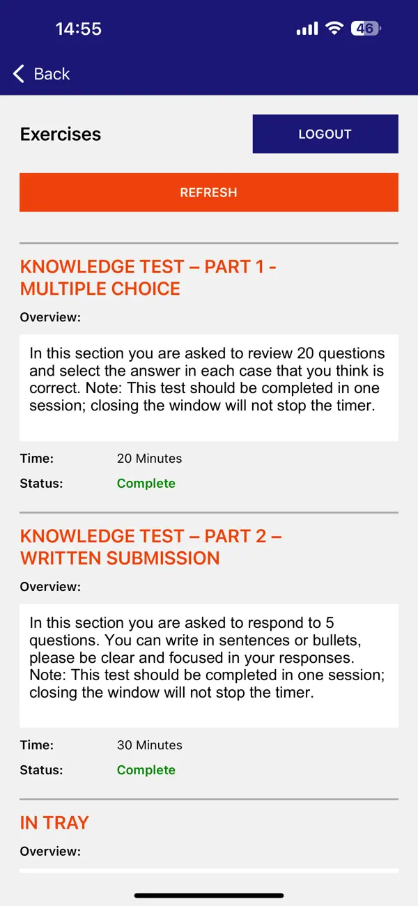 Screenshot #2 pour ODRL Virtual Assessment Portal