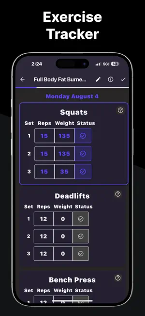 Weekly Workout Training Plan screenshot 4