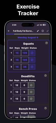 Weekly Workout Training Plan Screenshot 4 of 6