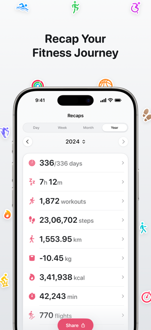 Peak: Health & Fitness Widgets Screenshot