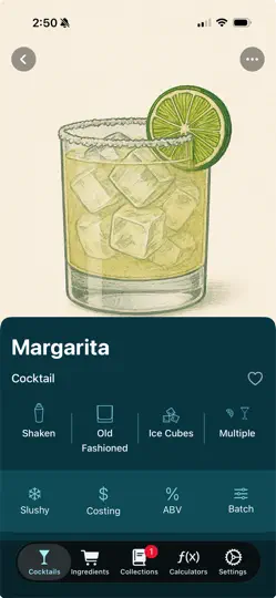 Capture d'écran de Bevnap: Cocktail Recipes sur iPhone 1