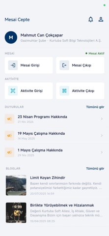Mesai Cepte: Mobil PDKS iPhone screenshot