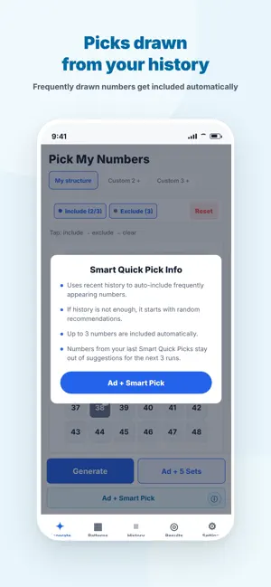Pick My Numbers - Lottery screenshot 3
