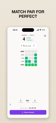 WordStep: Daily Word Ladder screenshot 3