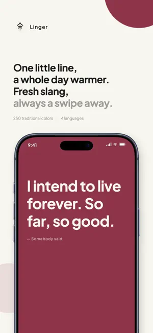 Linger: A Witty Line a Day screenshot 1