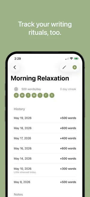 Truly Simple Word Tracker screenshot 2