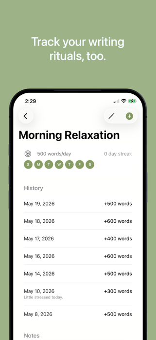 Truly Simple Word Tracker Screenshot 2 of 3