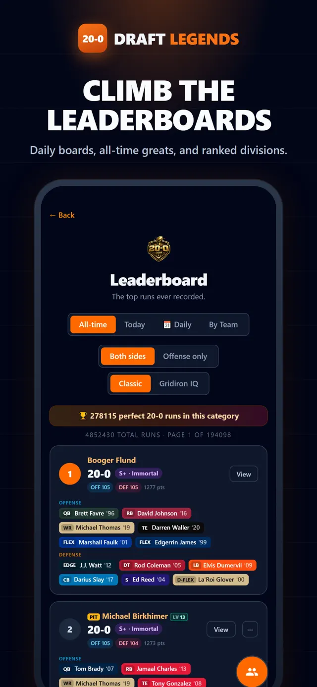 20-0.com: Draft Legends screenshot 6